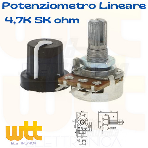 Potenziometro 5k ohm - potenziometro,