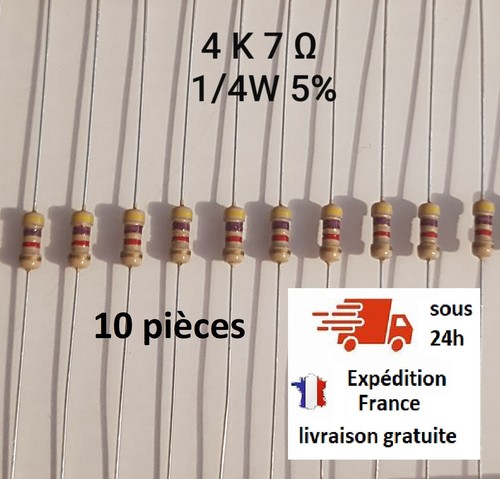 Résistance 7kohm pièces - résistance, 10