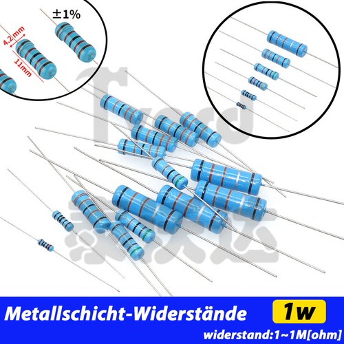 Resistenza film metallico - , 1w