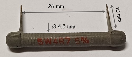 Resistenza ohm 5w - 4,7,