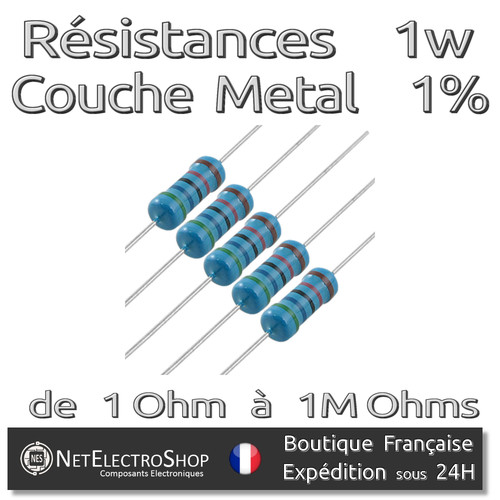 Lot resistances 1 - lot, 1%